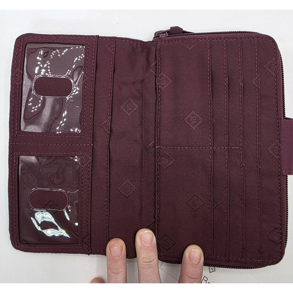 Vera Bradley - Quilted Turnlock Wallet - RFID Protection - Mulled Wine - NWT - Picture 9 of 9